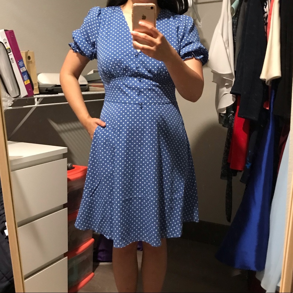 Kate spade tea garden dot dress